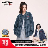 CHARLES JANG'S HAPPY HEART 潮流春秋牛仔衬衫轻奢同款休闲百搭外套