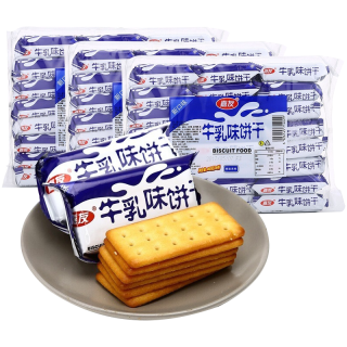 嘉友 牛乳味韧性饼干 468g*3包