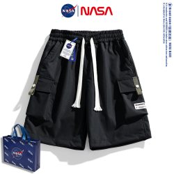 NASA BASE NASA美式机能工装短裤男士夏季潮牌宽松男生休闲运动五分裤子薄款