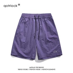 QOTRIOCK 户外速干伞兵短裤男夏季美式梭织潮牌运动沙滩五分裤透气凉感中裤