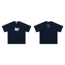 WARMTREES 夏季新款《飞鸽情书》毛绒绣标短袖T恤自由之鸽系列