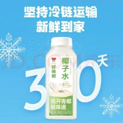 味全 好喝椰冷藏锁鲜果蔬汁饮料300ML*4瓶 手提袋