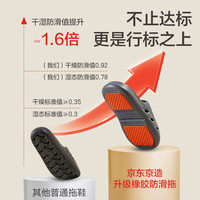 京东京造 防滑夜光 灰色 42-43码 男士拖鞋