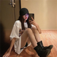 FOURDATRY 日系洛丽塔蝴蝶薄款美腿连裤袜女士春夏新款丝袜