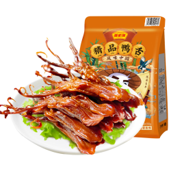藤桥牌 藤桥大号鸭舌酱香味温州特产卤味熟食休闲零食京东自营428g*3包