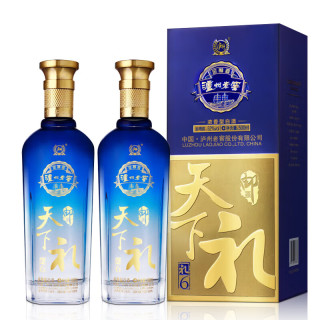 泸州老窖 天下礼6 浓香型白酒 52度 500ml*2瓶 礼盒装