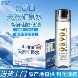 勿忘泉高端长白山天然矿泉水500ml瓶弱碱性低氘高偏硅酸泡茶水