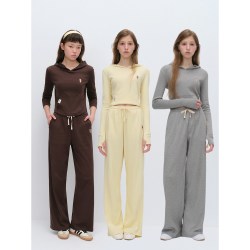TEENIE WEENIE TEENIEWEENIE bearnova小熊全棉卫裤女26秋季新款通勤宽松直筒裤