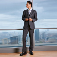 雅戈尔 男士西服 秋冬全羊毛 经典西服商务