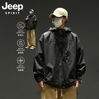 JEEP SPIRIT 26年春秋新款户外硬壳情侣登山冲锋衣