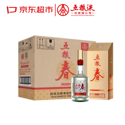 五粮液 股份五粮春第二代 浓香型白酒 52度 500ml*6瓶 原箱