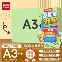 天章 A3++凹凸皮纹纸/压纹纸/封面纸/云彩纸 浅绿色180g 100张/包