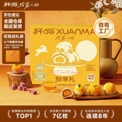 轩妈 家蛋黄酥纷享装中秋代月饼送礼盒中式糕点55g*8枚