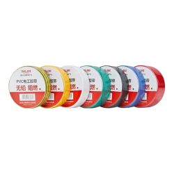 德力西 PVC电工防水胶布树脂无铅电工绝缘胶带电线胶带防尘防潮耐高 11m 3只装