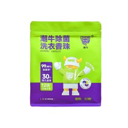 潮牛 泡泡官方旗舰店正品洗衣凝珠留香家庭装除螨抑菌