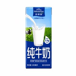 欧德堡 东方pro3.4g蛋白质全脂纯牛奶整箱200ml*24营养早餐学生奶