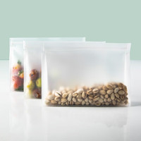 美厨 密封保鲜袋 加厚食品封口袋PEVA保鲜密实袋厨房用品 立体双轨密封 3件套特大号