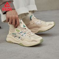 匹克 复古休闲鞋网皮拼接厚底缓震耐磨增高百搭女款潮流运动鞋子
