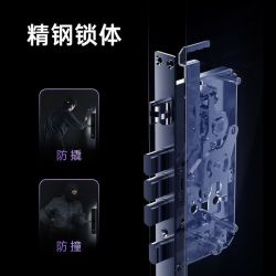 凯迪仕 智能门锁家用指纹锁半自动密码锁入户门防盗电子锁V9新款