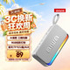 aiwa 爱华AH-25便携蓝牙音箱【大音腔 三频均衡】环绕立体音播放器家用桌面高音质小音响低音炮随身听灰