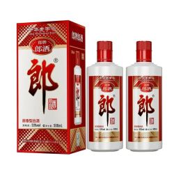 郎酒 郎牌郎酒普朗双瓶53度500ml酱香型白酒纯粮酿造口粮酒(新老款随机发)