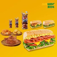 赛百味 欢聚分享三人餐