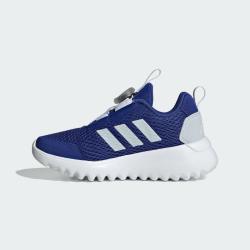 adidas 网面透气舒适男中大童运动鞋童鞋旋转纽扣鞋