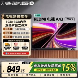 小米 REDMI 红米 A 2025款 节能版 L43RA-RAE 液晶电视 43英寸