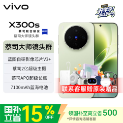 vivo X300s 5G手机 12GB+256GB 胶片绿