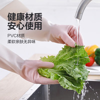 酷抠洗碗手套厨房家务胶皮防水防油清洁耐用橡胶乳胶洗衣服 1双