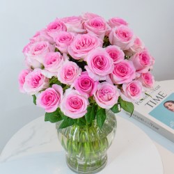 花恋谷 红玫瑰花鲜切花鲜花云南基地直发向日葵百合花鲜花康乃馨水养花束