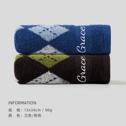 洁丽雅 毛巾洗脸纯棉家用男士吸水不易掉毛洗澡柔软全棉加厚大面巾