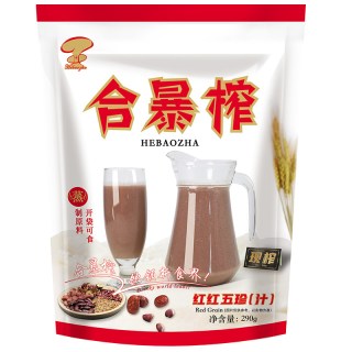合暴榨 现鲜榨红红五珍杂粮汁饮品酒店餐厅奶茶店商用五谷杂粮料包