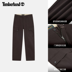 Timberland 官方男装工装长裤新款户外休闲弹力直筒裤|0YHTH