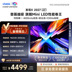 Vidda 发现X 2027系列 65VX5S 液晶电视 65英寸 4K