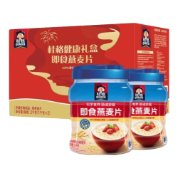 桂格 经典双罐礼盒 即食燕麦片1000g*2