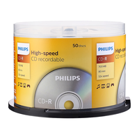 飞利浦 CD-R 52速 700MB 单片盒装 刻录光盘