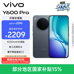 vivo Y600Pro 10200mAh蓝海电池 皓月黑 12GB+256GB 手机
