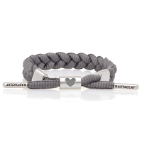 RASTACLAT I LOVE U 情人节限定灰男生款编织手链 RC52022