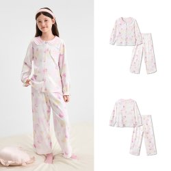 巴拉巴拉 女童睡衣套装秋冬儿童家居服亲肤柔软透气甜