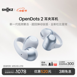 韶音 OpenDots 2 耳夹式蓝牙耳机 银雪松