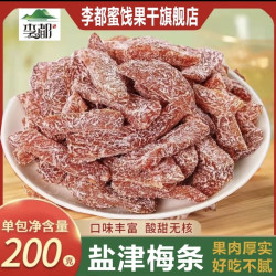 李都 永泰无核盐津梅条袋装酸甜肉厚细腻大颗粒零食果干即食休闲