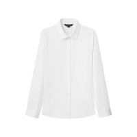 SCOFIELD 女装棉质翻领长袖衬衫 白色 M