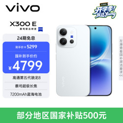 vivo X300 E 12GB+512GB 月光白 5G手机