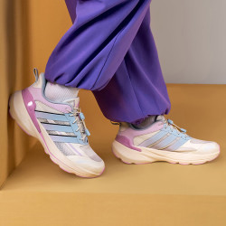 adidas 童鞋26夏季女童运动鞋闪电镖畅跑版儿童网面透气跑步鞋子KI5078