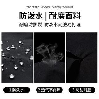 罗蒙 防泼水连帽冲锋夹克 军绿色 XL(180) 男士外套