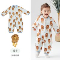 little age not so little little age 花样 婴儿夹棉连体衣