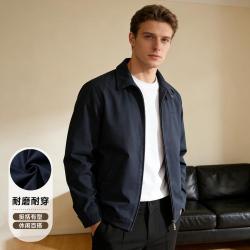 吉普 男式百搭休闲翻领工装夹克春秋复古风通勤开衫外套男