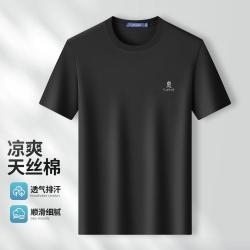 梦特娇 夏季男款休闲圆领男士短袖T恤男