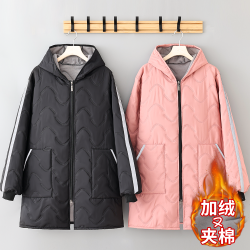 宣怡 男女同款加绒加厚罩衣工作服防水防油御寒锁温棉过冬神器上班围裙